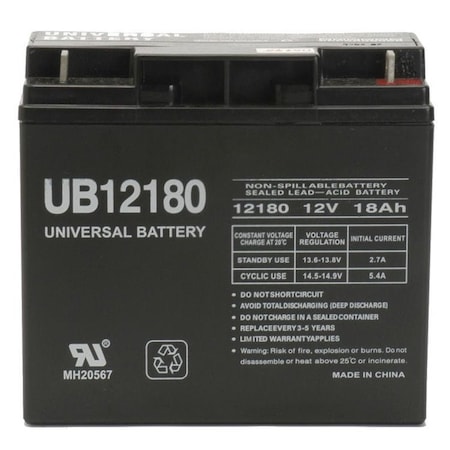 Bsc Preferred UPG 12V 18Ah Sealed Lead Acid - AGM - VRLA Battery - T4 UPG-D5745
